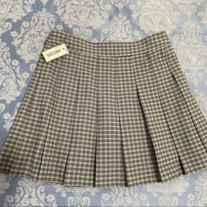 Sunday Best dusty blue mini skirt.